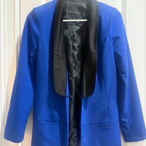 Rock & Republic Royal Blue Blazer with Black Lapel
